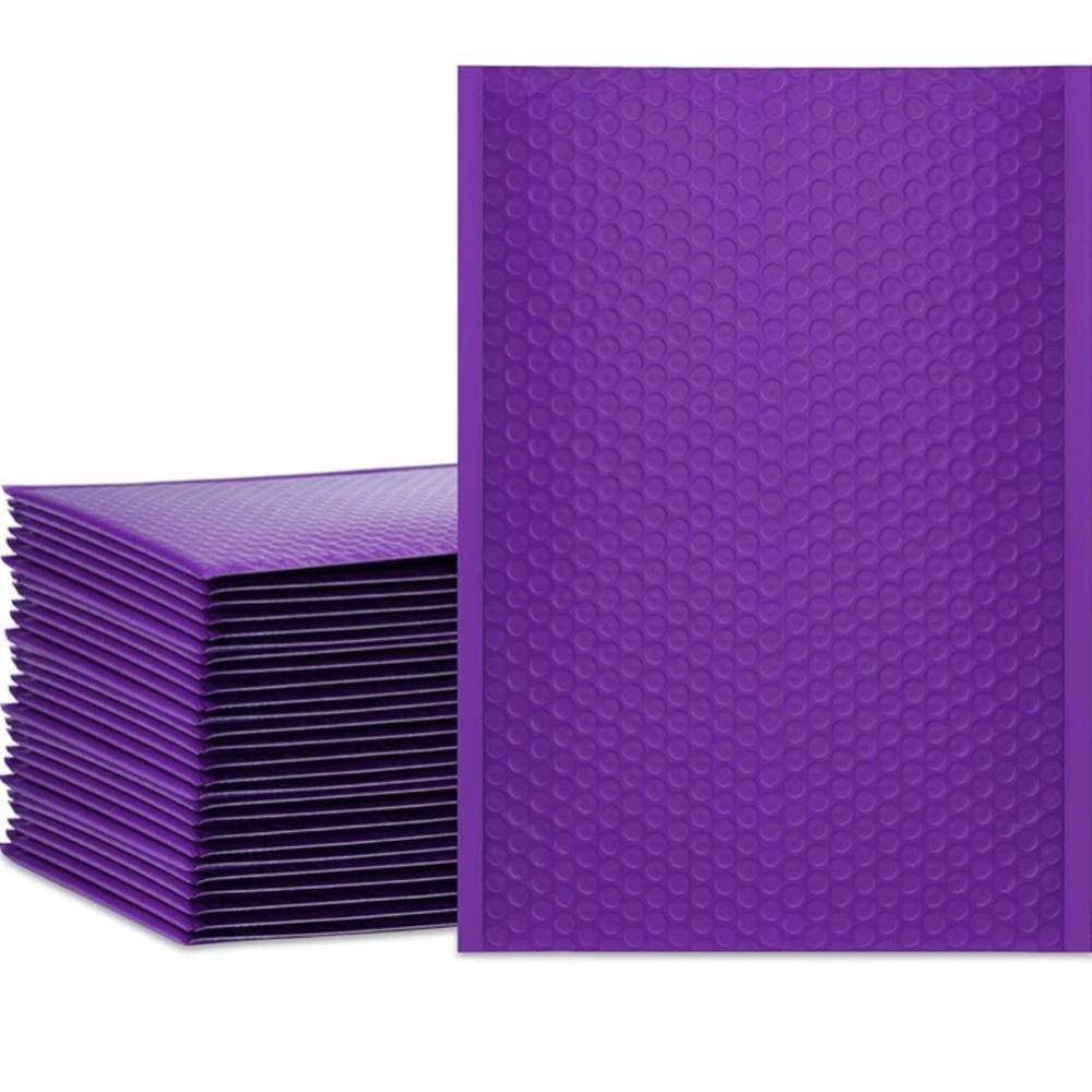 9 Purple Bubble Mailers